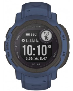 Смарт часовник Garmin - Instinct 2 Solar, 45mm, тъмносин